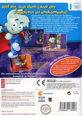 Pajama Sam- Don't Fear the Dark box cover back